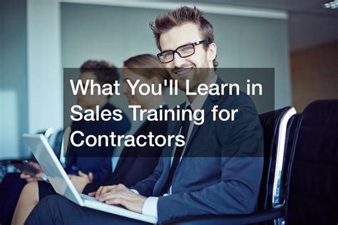 contractor sales training